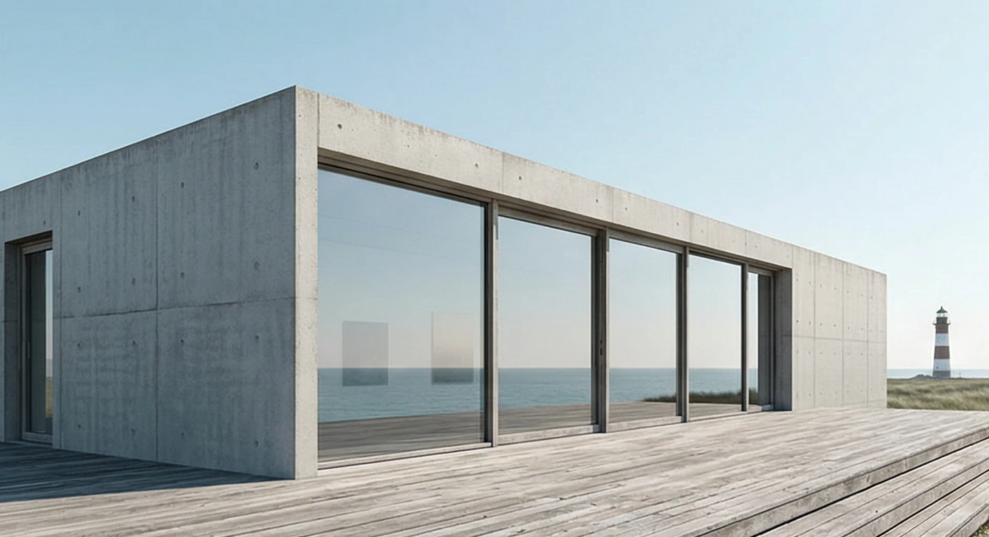 Außenansicht der Galerie Lichtblick am Meer
